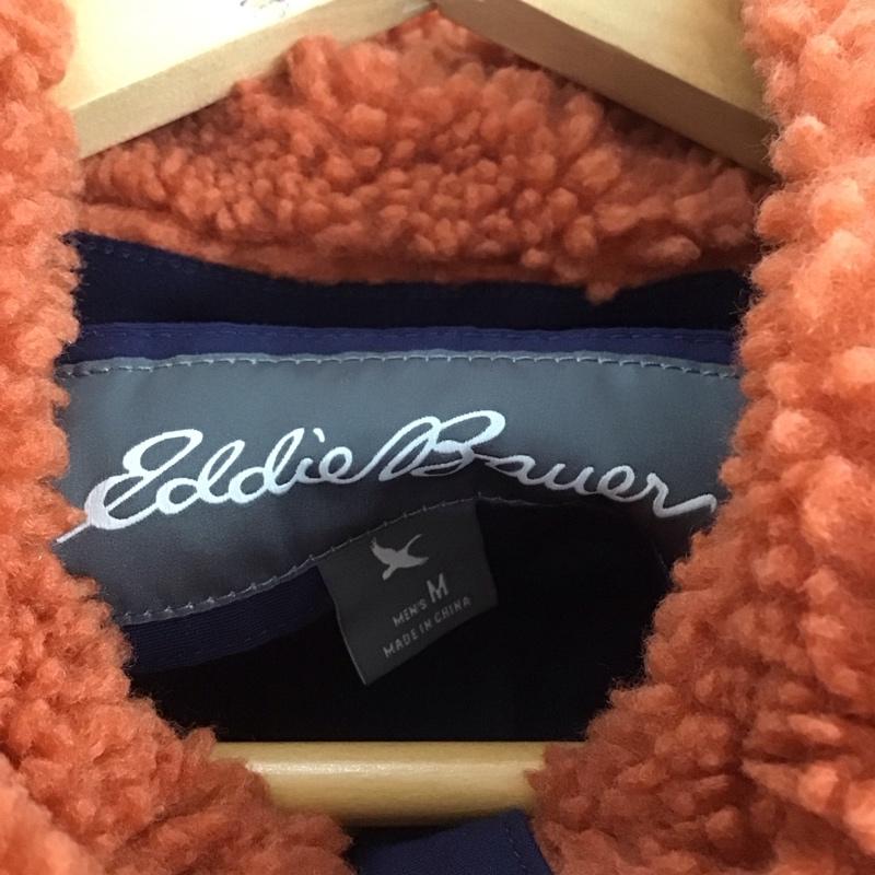 エディーバウアー Eddie Bauer ジャケット、上着 ジャケット、ブレザー ジップアップジャケット フリースジャケット アウター M 無地 橙 / オレンジ /  メンズ USED 古着 中古 10141216