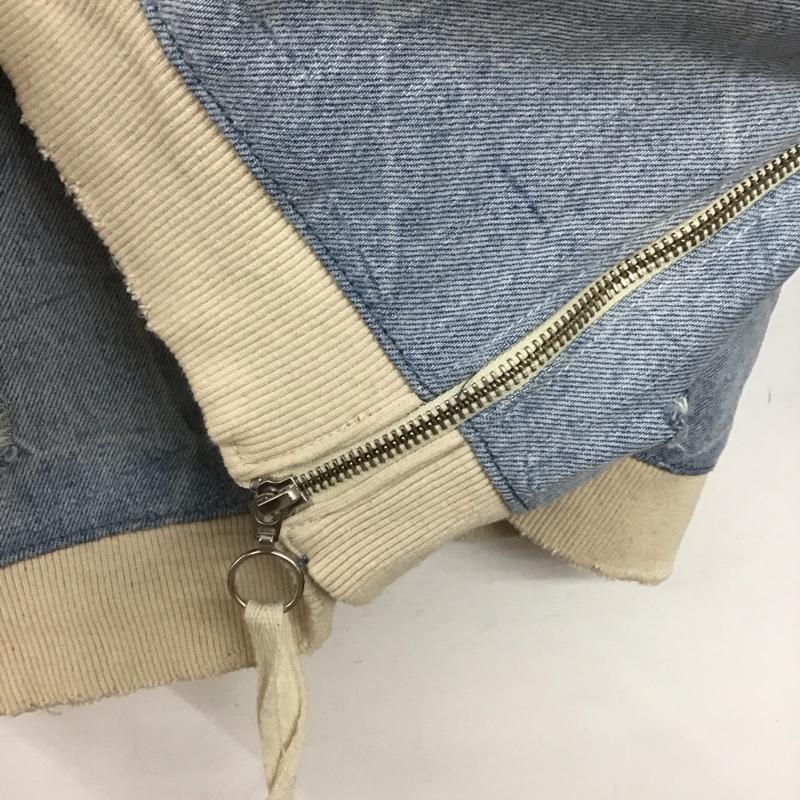 ザラ ZARA カットソー 長袖 長袖カットソー 無地カットソー クルーネック L 無地 インディゴ / インディゴ /  メンズ USED 古着 中古 10144611