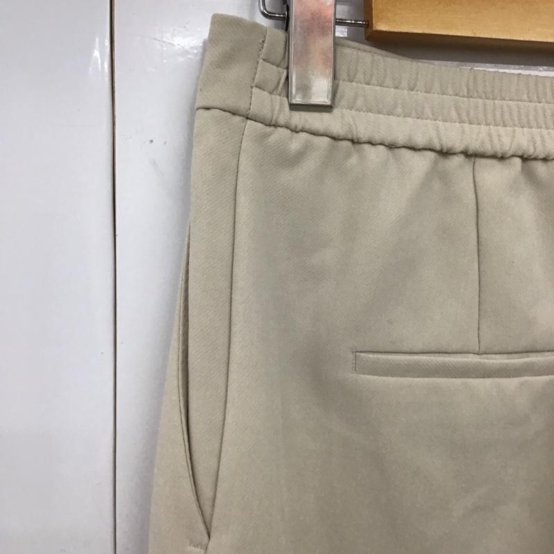 ザラ ZARA パンツ スラックス スラックスパンツ ワイドパンツ カジュアルパンツ センタータックパンツ M 無地 ベージュ / ベージュ /  レディース USED 古着 中古 10115182