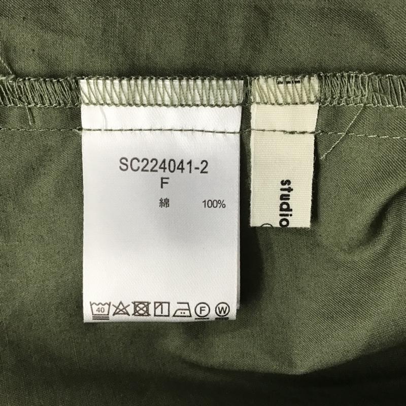 スタディオクリップ studio CLIP ワンピース ロングスカート ノースリーブロングワンピース フレアスカート バックスリットロングワンピース FREE 無地 カーキ / カーキ /  レディース USED 古着 中古 10105927