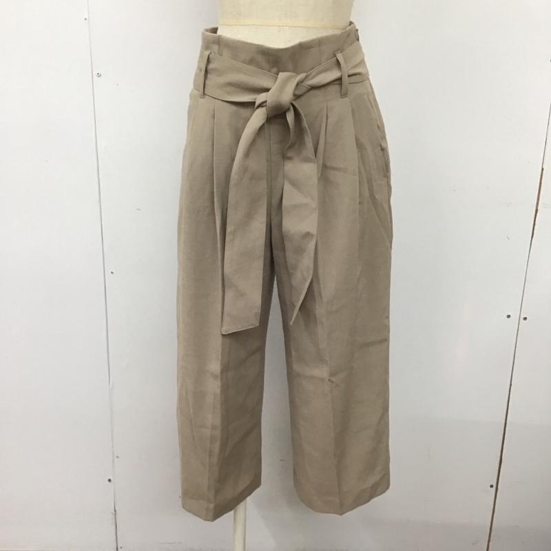ミラオーウェン Mila Owen ボトムス ボトムス 09WFP192129 リボンベルト付ガウチョパンツ 1 無地 ベージュ / ベージュ /  レディース USED 古着 中古 10106983