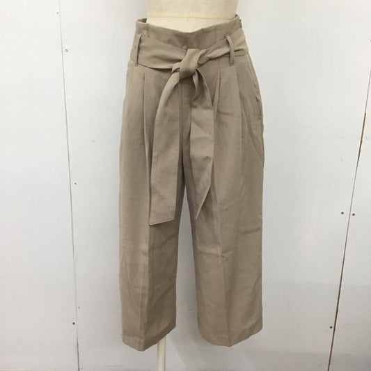 ミラオーウェン Mila Owen ボトムス ボトムス 09WFP192129 リボンベルト付ガウチョパンツ 1 無地 ベージュ / ベージュ /  レディース USED 古着 中古 10106983