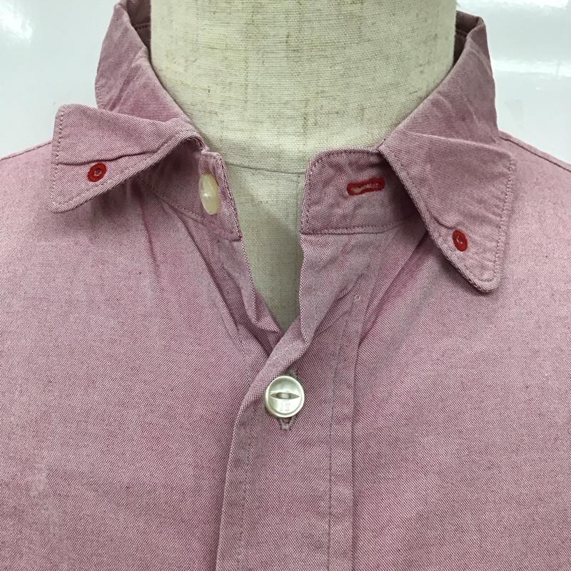 ネイバーフッド NEIGHBORHOOD シャツ、ブラウス 長袖 長袖シャツ カラーシャツ ポケットシャツ 長袖カットソー 無地シャツ S 無地 赤 / レッド /  メンズ USED 古着 中古 10114707