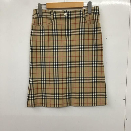 バーバリーブルーレーベル BURBERRY BLUE LABEL スカート ひざ丈スカート 38 チェック マルチカラー / マルチカラー /  レディース USED 古着 中古 10139593
