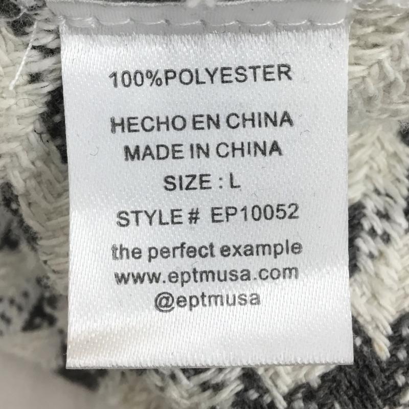 エピトミ EPTM. ジャケット、上着 ジャケット、ブレザー シャツジャケット L チェック 白 / ホワイト / X 黒 / ブラック /  メンズ USED 古着 中古 10140070