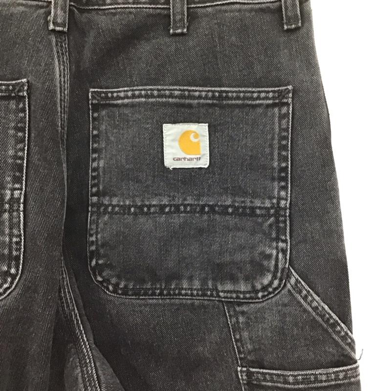 カーハート Carhartt パンツ デニム、ジーンズ デニムパンツ ワイドパンツ カジュアルパンツ カーゴパンツ 30インチ 無地 黒 / ブラック /  メンズ USED 古着 中古 10142982
