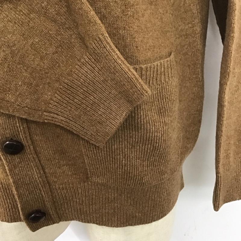 エルエルビーン L.L.Bean カーディガン 長袖 長袖 M 無地 茶 / ブラウン /  メンズ USED 古着 中古 10112837