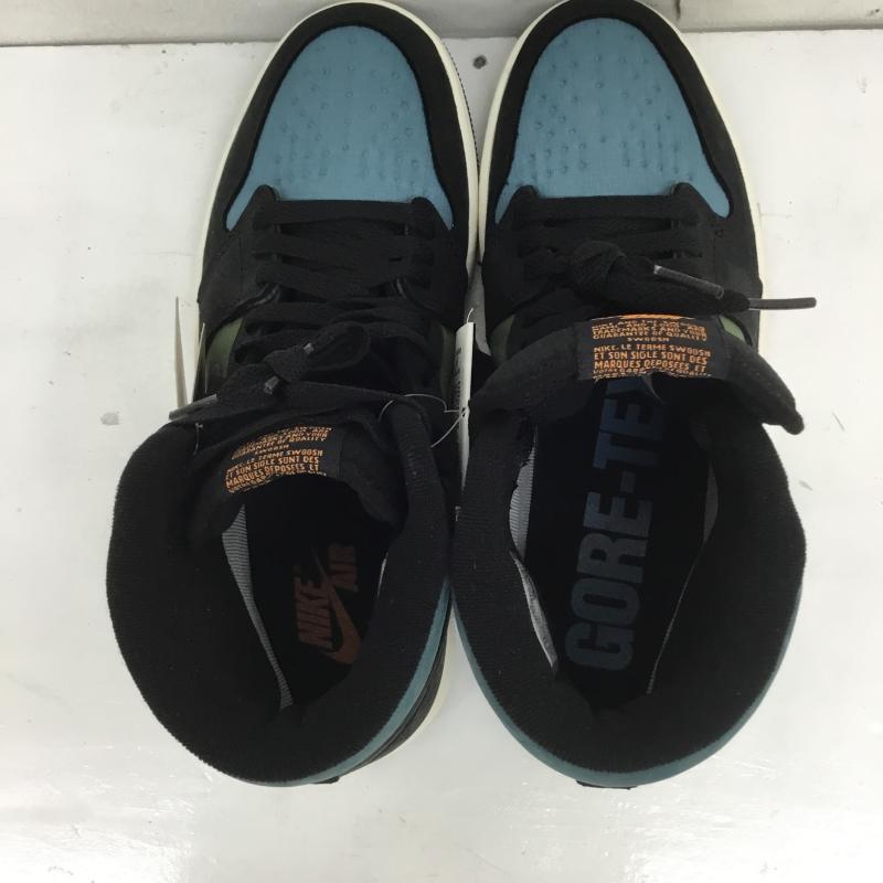 ナイキ NIKE スニーカー スニーカー DB2889-003 Nike Air Jordan 1 Element GORE-TEX Noise Aqua and Light Olive エアジョーダン１ 25.0cm ロゴ、文字 黒 / ブラック / X 緑 / グリーン / X 青 / ブルー /  メンズ USED 古着 中古 10112691