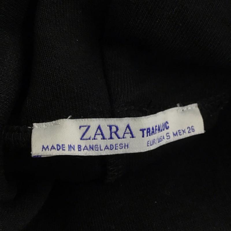 ザラ ZARA ワンピース ひざ丈スカート S 無地 黒 / ブラック /  レディース USED 古着 中古 10124884