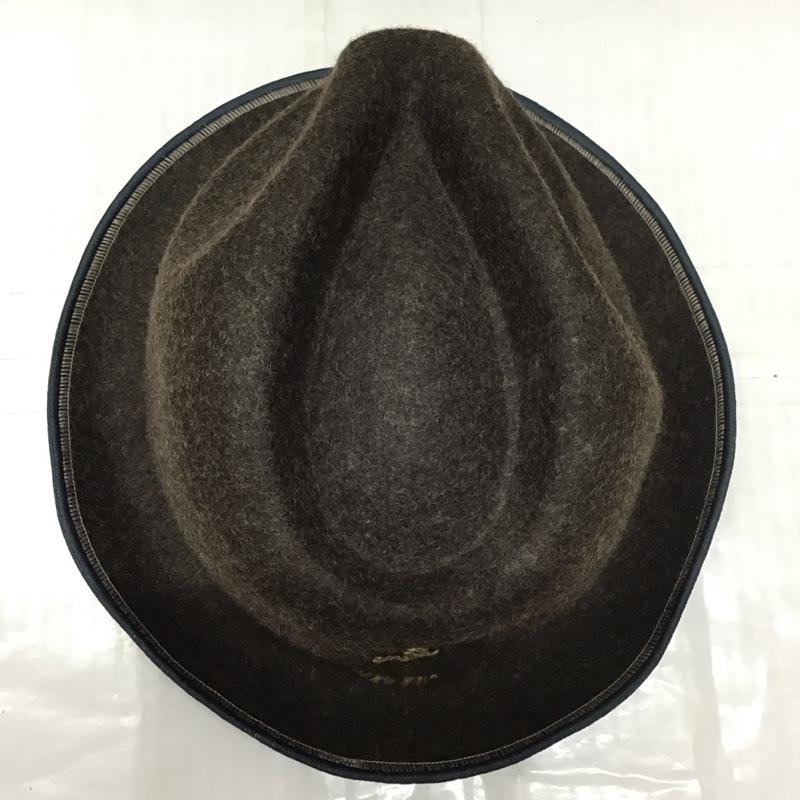 キャピタル KAPITAL 帽子 ハット 中折れ帽 ウール ワンポイント ダークブラウン / ダークブラウン /  メンズ USED 古着 中古 10113443