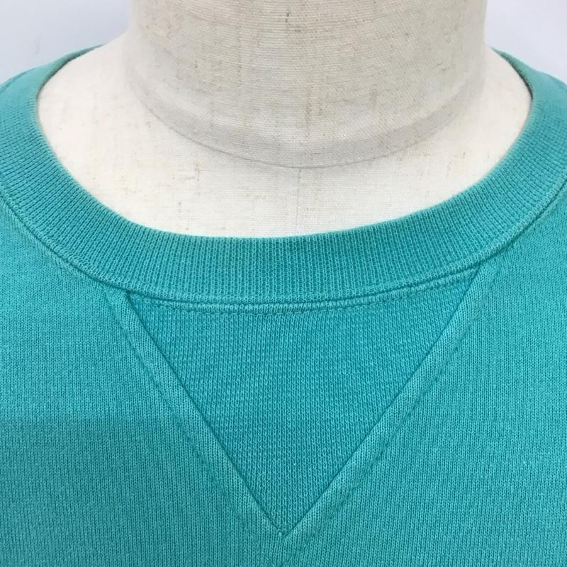 古着 USED トレーナー 長袖 スウェット LEYTON HOUSE ロゴ、文字 薄緑 / ライトグリーン /  メンズ USED 古着 中古 10118102