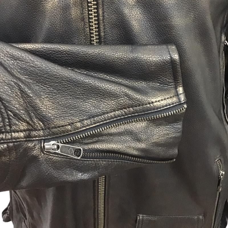 ハーレーダビッドソン Harley-Davidson ジャケット、上着 ジャンパー、ブルゾン レザージャケット カジュアルジャケット ライダース ジップアップジャケット ヴィンテージ 古着 XL 無地 茶 / ブラウン /  メンズ USED 古着 中古 10106775