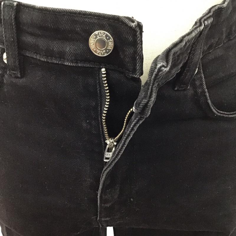 ザラ ZARA パンツ デニム、ジーンズ ストレッチ スキニー 無地 黒 / ブラック /  レディース USED 古着 中古 10122664