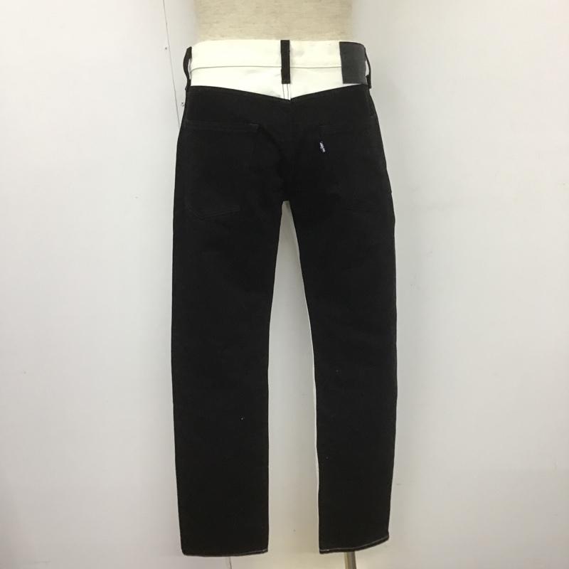 リーバイストラウスアンドコー Levi Strauss & co. パンツ デニム、ジーンズ デニムパンツ ワイドパンツ カジュアルジーンズ バイカラー 31インチ 無地 白 / ホワイト / X 黒 / ブラック /  メンズ USED 古着 中古 10105839