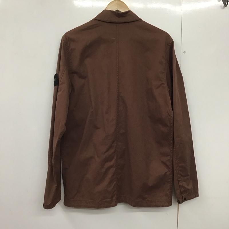 ストーンアイランド STONE ISLAND ジャケット、上着 ジャケット、ブレザー 751510610 ジップアップワークジャケット アウター M ロゴ、文字 茶 / ブラウン /  メンズ USED 古着 中古 10142092