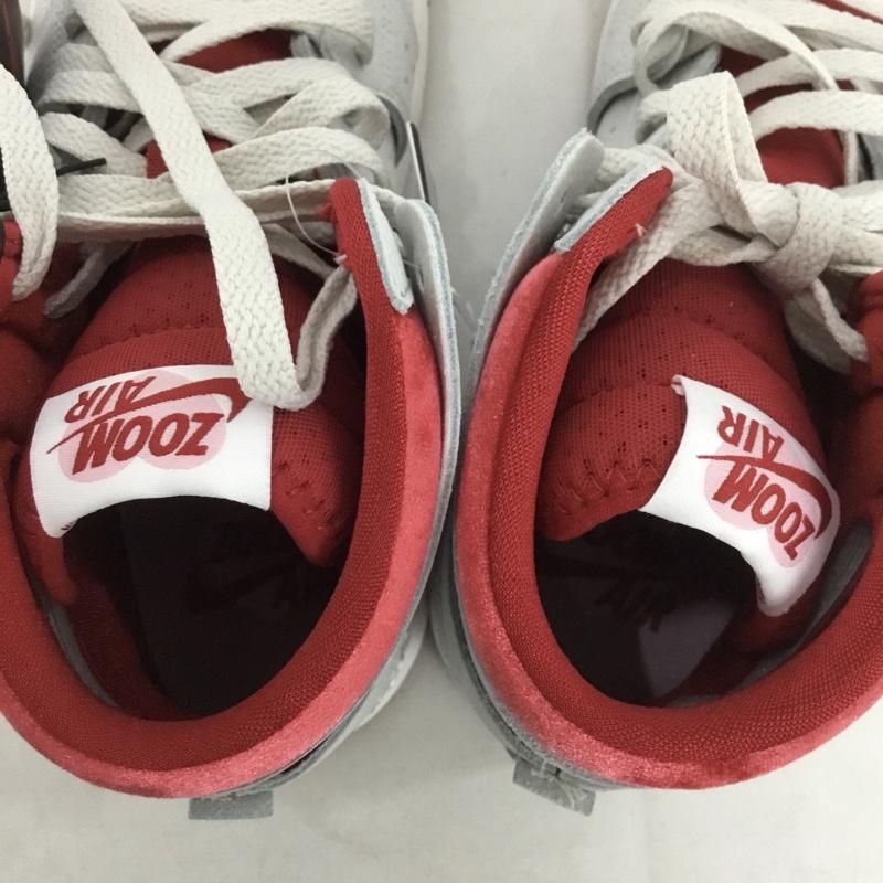 ナイキ NIKE スニーカー スニーカー DV1304-106 W AIR JORDAN 1 ZOOM CMFT 2 25cm 箱有 25.0cm ロゴ、文字 灰 / グレー / X 赤 / レッド /  レディース USED 古着 中古 10142825