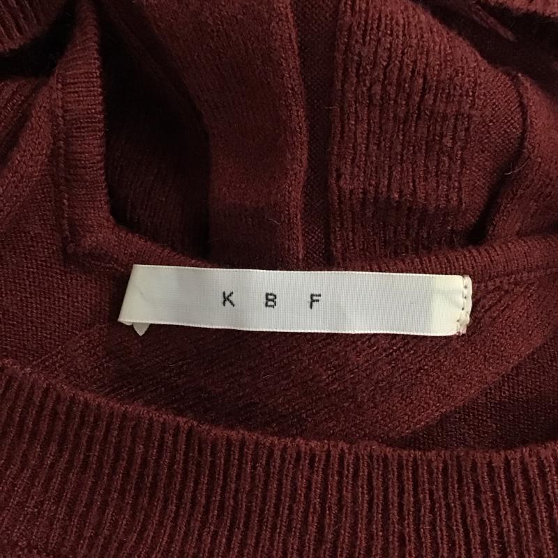 ケービーエフ KBF ワンピース ロングスカート KB62-26M100 バックオープン リブワンピース 長袖 無地 ボルドー / ボルドー /  レディース USED 古着 中古 10120776