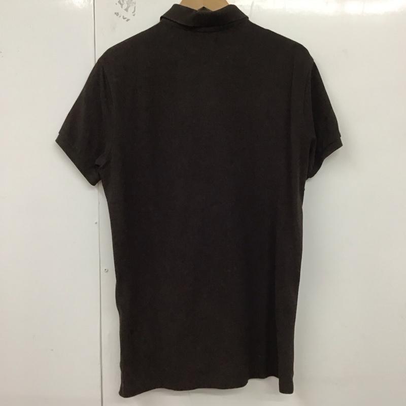 ポロバイラルフローレン Polo by RALPH LAUREN ポロシャツ 半袖 半袖ポロシャツ 半袖カットソー カラーシャツ M ロゴ、文字 茶 / ブラウン /  メンズ USED 古着 中古 10130051