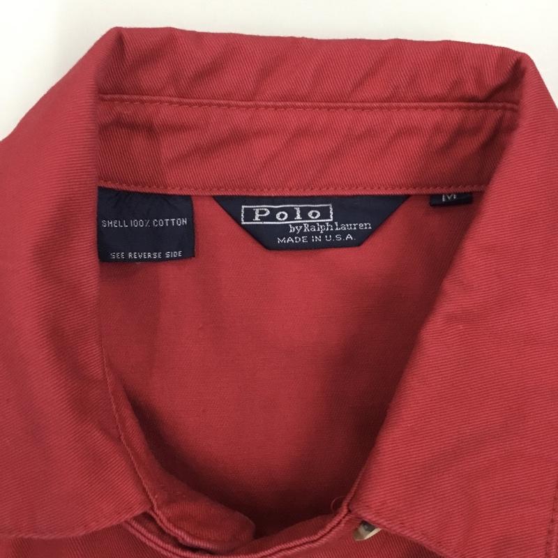 ポロバイラルフローレン Polo by RALPH LAUREN ジャケット、上着 ジャンパー、ブルゾン ジップアップジャケット ジャンパー ジャケット カジュアルジャケット アウター M ロゴ、文字 赤 / レッド /  メンズ USED 古着 中古 10120299