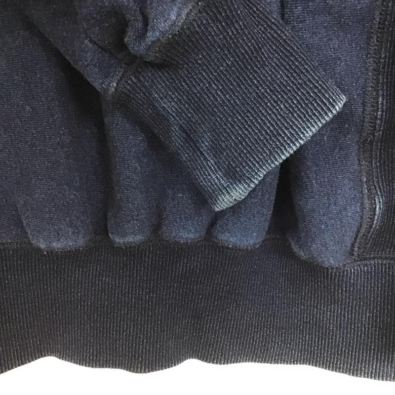 ドゥニーム Denime トレーナー 長袖 DM14AW-1308-238 スウェット ラグランスリーブ XL 無地 紺 / ネイビー /  メンズ USED 古着 中古 10145227