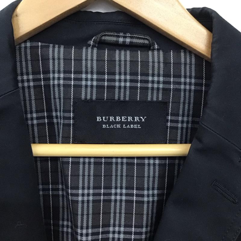 バーバリーブラックレーベル BURBERRY BLACK LABEL ジャケット、上着 ジャケット、ブレザー カジュアルジャケット アウター カラージャケット L 無地 黒 / ブラック /  メンズ USED 古着 中古 10130835