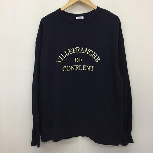 ローリーズファーム LOWRYS FARM トレーナー 長袖 FREE 刺繍 紺 / ネイビー /  レディース USED 古着 中古 10138233