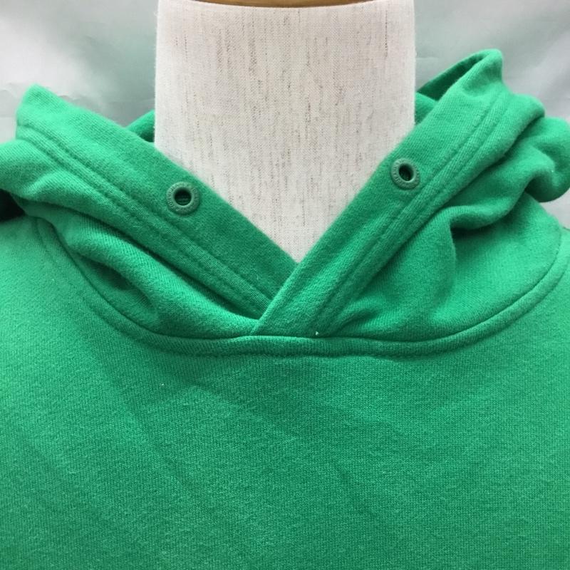 トミー ジーンズ TOMMY JEANS パーカー 長袖 長袖パーカー フード付きパーカー プリントスウェット トレーナー M ロゴ、文字 緑 / グリーン /  メンズ USED 古着 中古 10122397