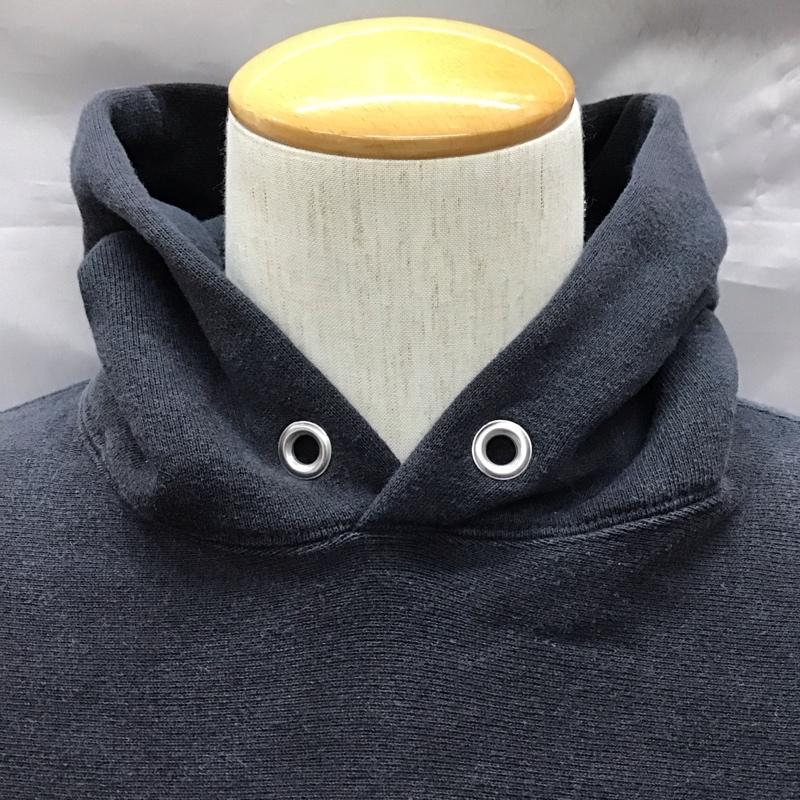 チャンピオン Champion パーカー 長袖 フーディー M 無地 黒 / ブラック /  メンズ USED 古着 中古 10123395