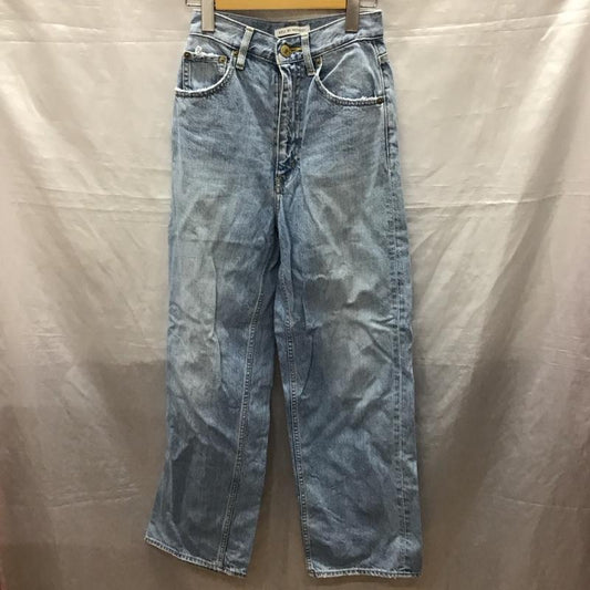 アズールバイマウジー AZUL BY MOUSSY パンツ デニム、ジーンズ 250BSJ11-233J ハイウエストワイドデニム 無地 水色 / ライトブルー /  レディース USED 古着 中古 10123428