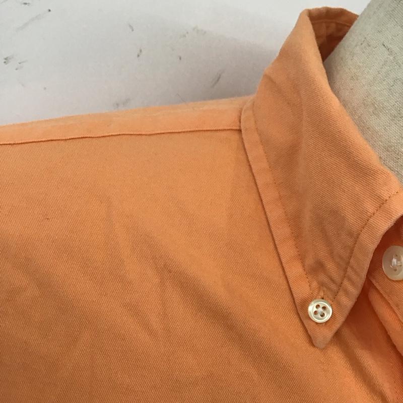 ラルフローレン RALPHLAUREN シャツ、ブラウス 長袖 長袖シャツ カラーシャツ ボタンダウンシャツ 長袖カットソー S ロゴ、文字 橙 / オレンジ /  メンズ USED 古着 中古 10124004
