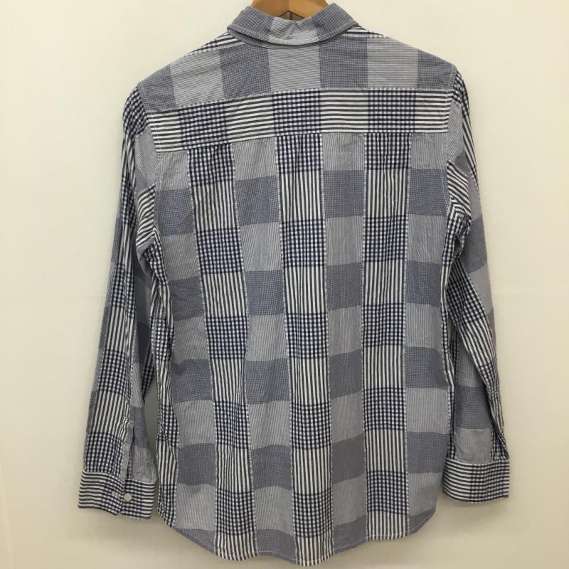ガイジンメイド GAIJIN MADE シャツ、ブラウス 長袖 GAIJIN MADE 長袖シャツ チェック M チェック 白 / ホワイト / X 青 / ブルー /  メンズ USED 古着 中古 10135899