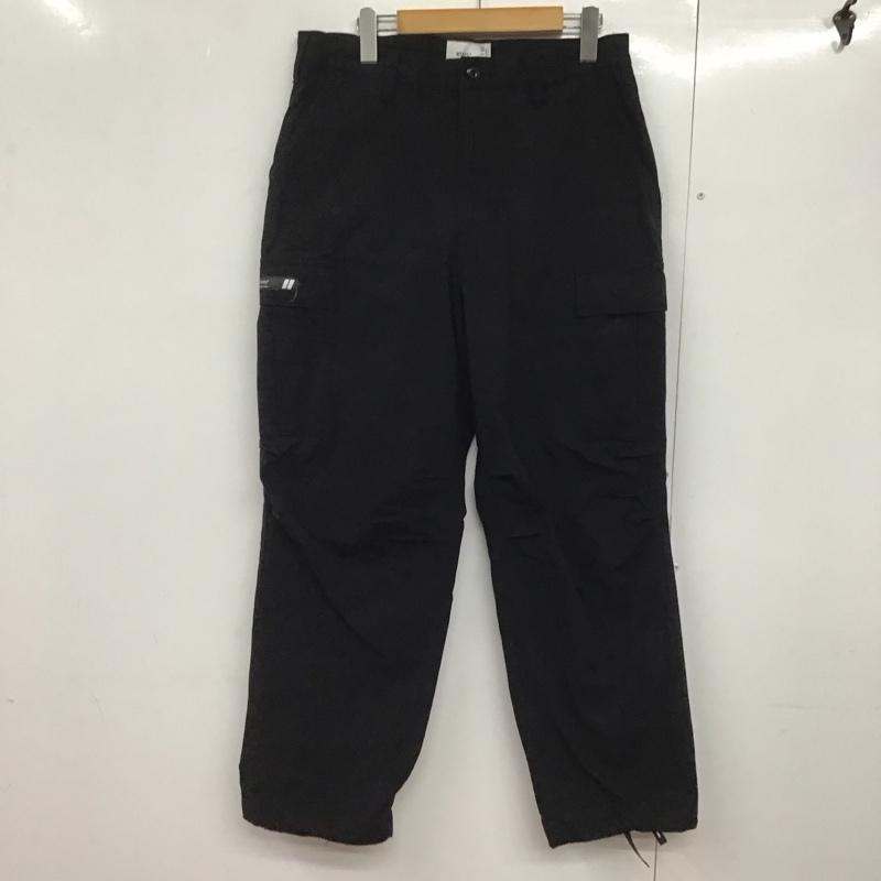 ダブルタップス WTAPS パンツ ワークパンツ、ペインターパンツ 231WVDT-PTM09 リップストップ カーゴパンツ コットン ナイロン 2 無地 黒 / ブラック /  メンズ USED 古着 中古 10144063