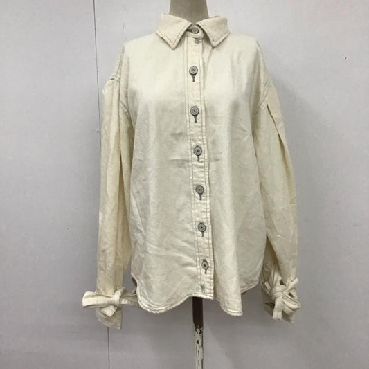 リーバイスレッド Levi s RED シャツ、ブラウス 長袖 長袖シャツ カラーシャツ 長袖カットソー 無地シャツ XS 無地 白 / ホワイト /  レディース USED 古着 中古 10119448