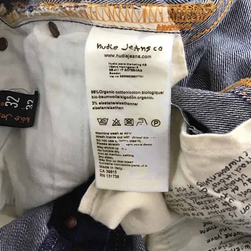 ヌーディージーンズ Nudie Jeans パンツ デニム、ジーンズ デニムパンツ スリムパンツ カジュアルパンツ ストレッチパンツ 32インチ 無地 インディゴ / インディゴ /  メンズ USED 古着 中古 10138083