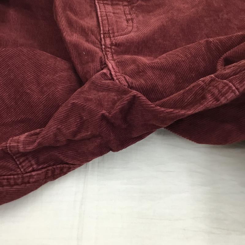 グラミチ GRAMICCI パンツ ワークパンツ、ペインターパンツ コーデュロイパンツ L 無地 えんじ / ワインレッド /  メンズ USED 古着 中古 10140173