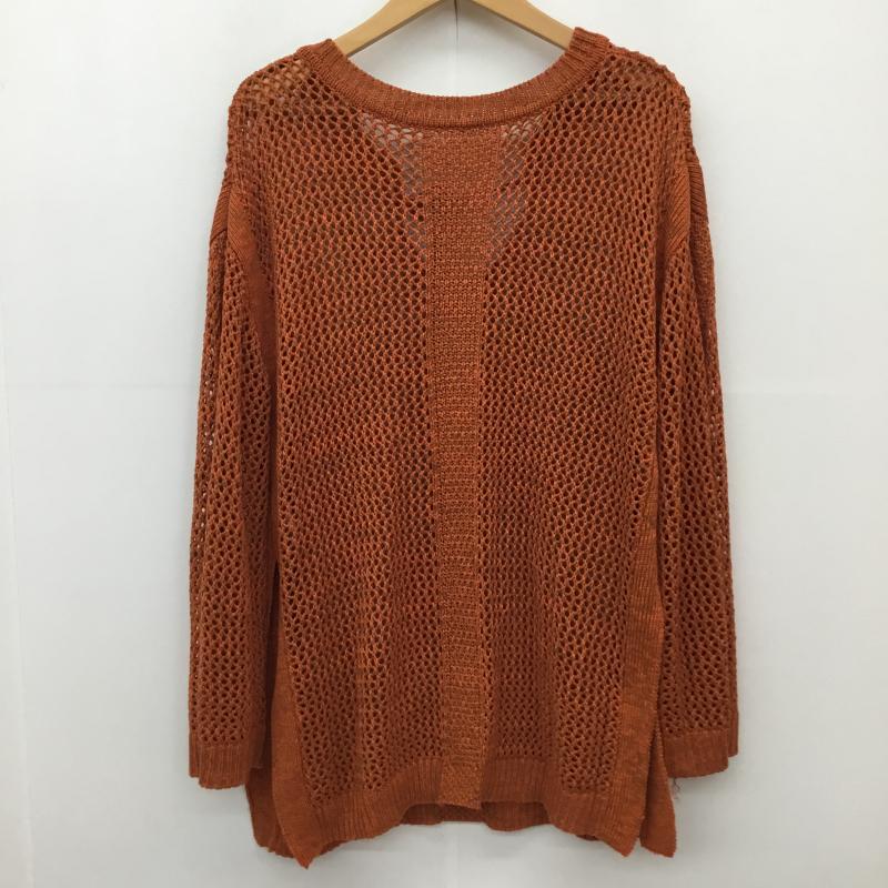 ジーナシス JEANASIS ニット、セーター 長袖 JS064080CF FREE 無地 橙 / オレンジ /  レディース USED 古着 中古 10139199