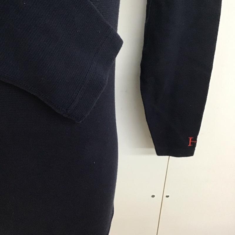 ハリウッドランチマーケット H.R MARKET カットソー 長袖 長袖カットソー 無地カットソー クルーネック 2 無地 紺 / ネイビー /  メンズ USED 古着 中古 10126775