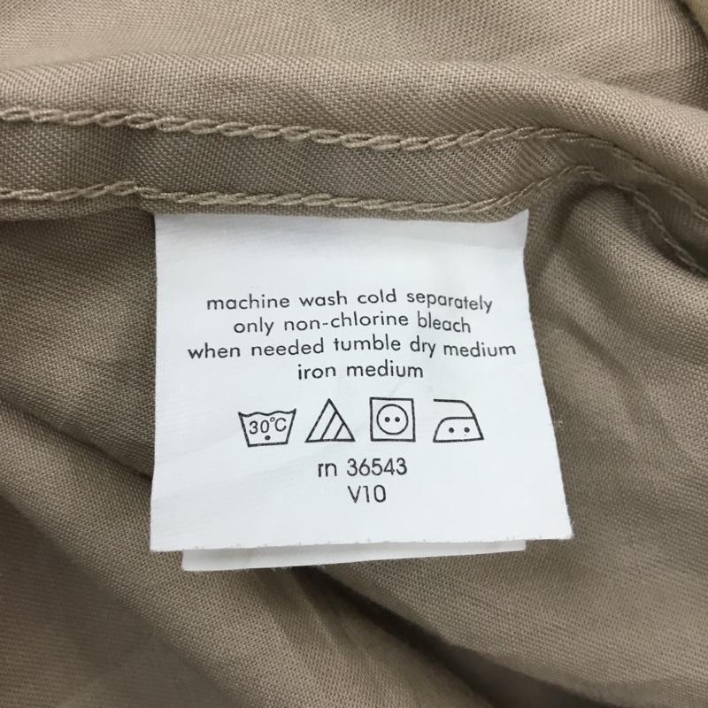 チャップス CHAPS シャツ、ブラウス 長袖 ボタンダウン L 無地 ベージュ / ベージュ /  メンズ USED 古着 中古 10116093