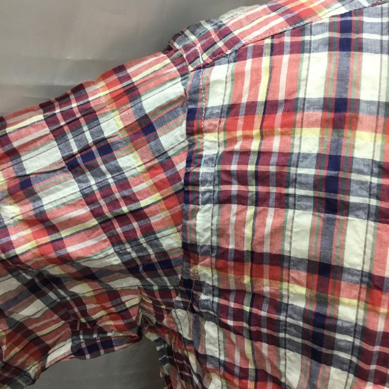バラクータ BARACUTA シャツ、ブラウス 半袖 ZBP443 タグ付き ハーフボタン XL チェック マルチカラー / マルチカラー /  メンズ USED 古着 中古 10111340