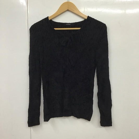 インゲボルグ INGEBORG カットソー 長袖 無地 黒 / ブラック /  レディース USED 古着 中古 10131575