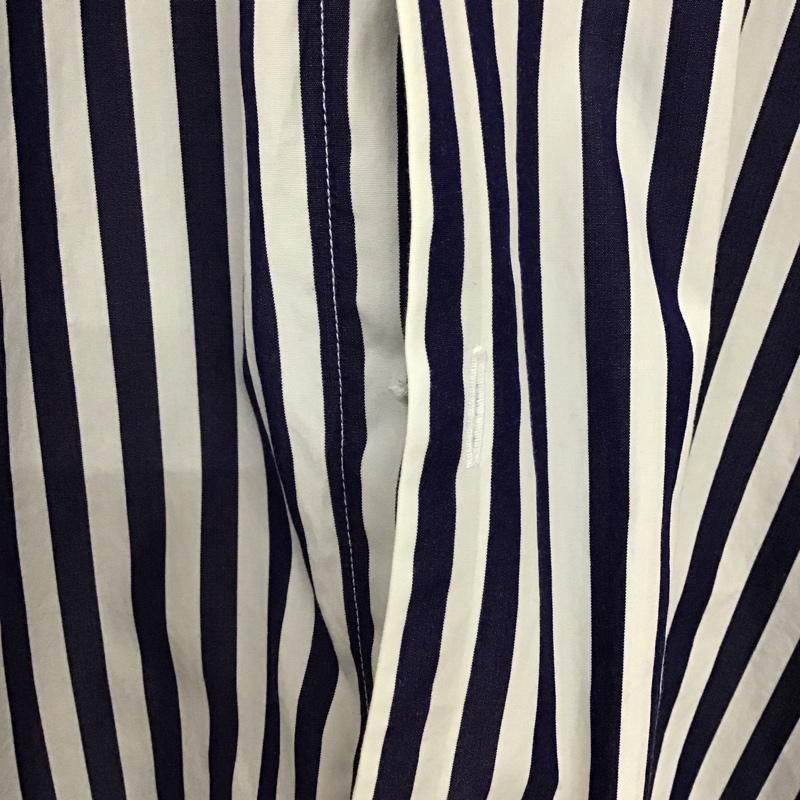 ザラメン ZARA MAN シャツ、ブラウス 長袖 長袖シャツ ストライプシャツ カラーシャツ S ストライプ 白 / ホワイト / X 紺 / ネイビー /  メンズ USED 古着 中古 10135478