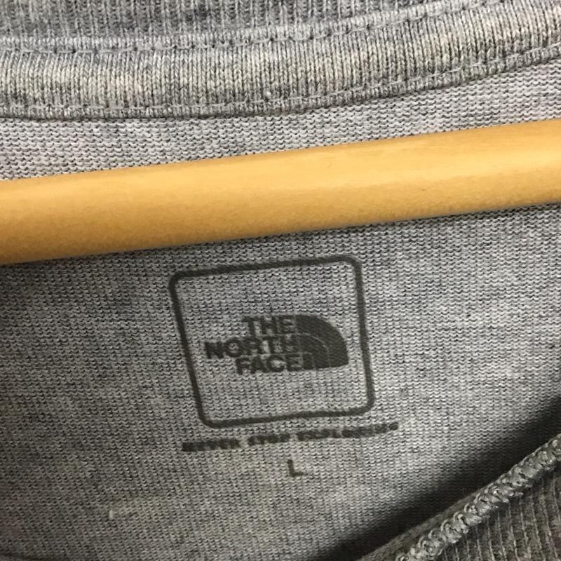 ザノースフェイス THE NORTH FACE Tシャツ 半袖 nt31633 SMALLBOXTEE 半袖カットソー プリントTシャツ L ロゴ、文字 灰 / グレー /  メンズ USED 古着 中古 10133503