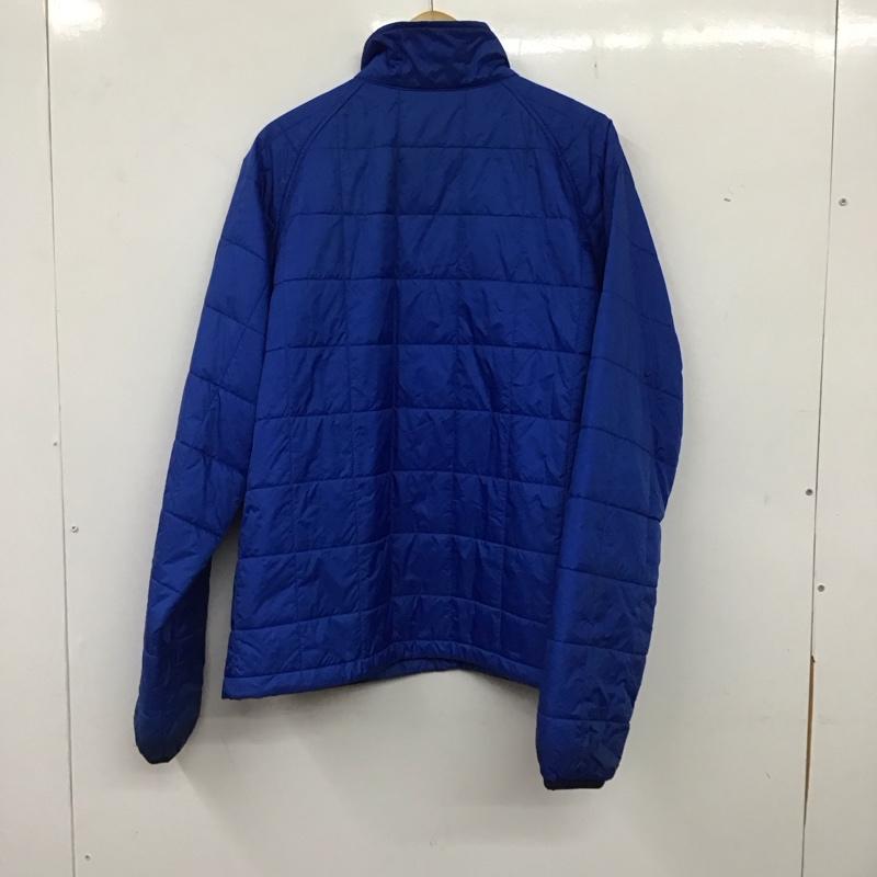 エルエルビーン L.L.Bean ジャケット、上着 ジャケット、ブレザー ジップアップジャケット ナイロンジャケット アウター ダウンジャケット L ロゴ、文字 青 / ブルー /  メンズ USED 古着 中古 10136224
