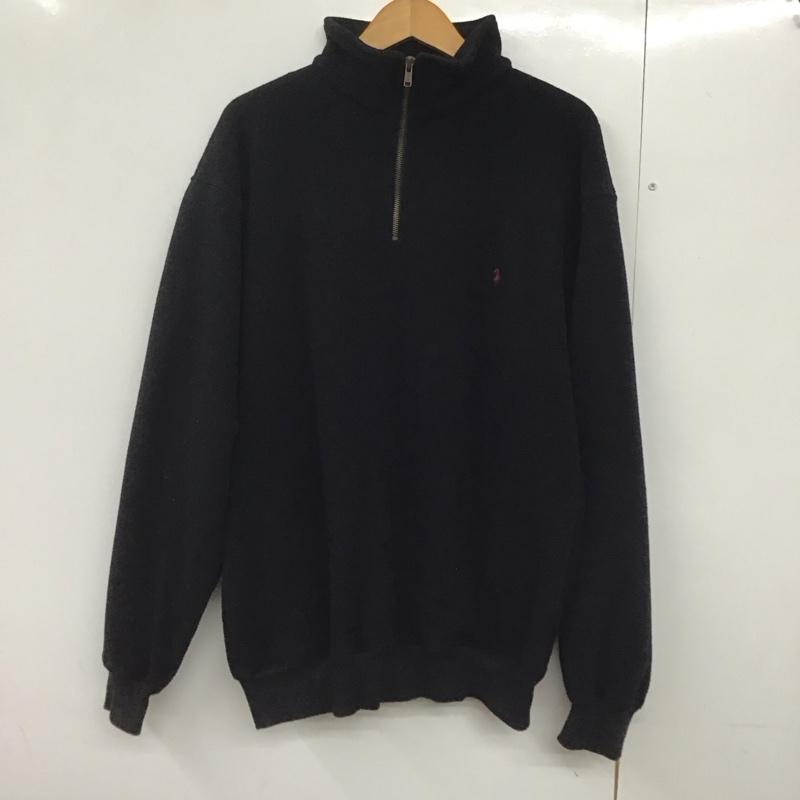 ポロバイラルフローレン Polo by RALPH LAUREN ジャケット、上着 ジャンパー、ブルゾン フリースジャケット プルオーバー 古着 スタンドカラー L ロゴ、文字 紺 / ネイビー /  メンズ USED 古着 中古 10140487