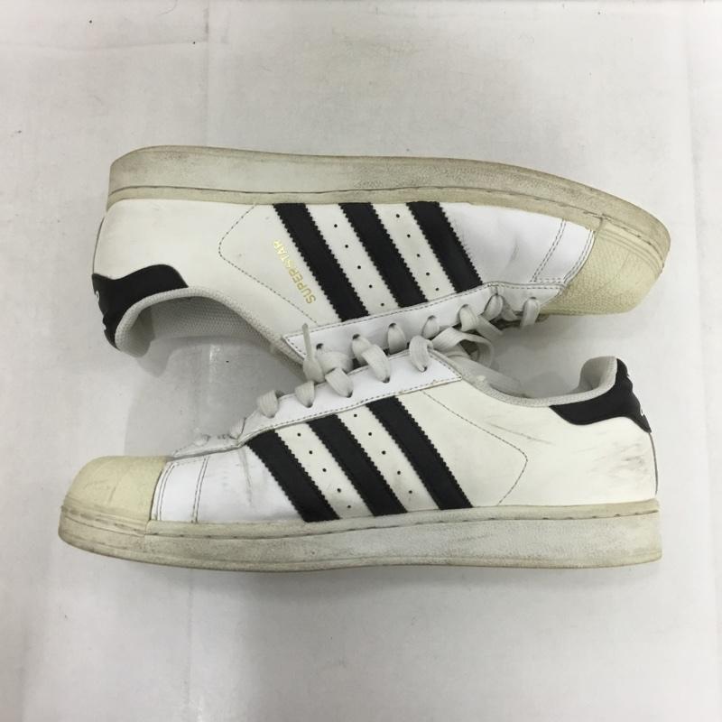 アディダス adidas スニーカー スニーカー C77124 SUPERSTAR スーパースター 27.5cm 27.5cm ロゴ、文字 白 / ホワイト / X 黒 / ブラック /  メンズ USED 古着 中古 10149440