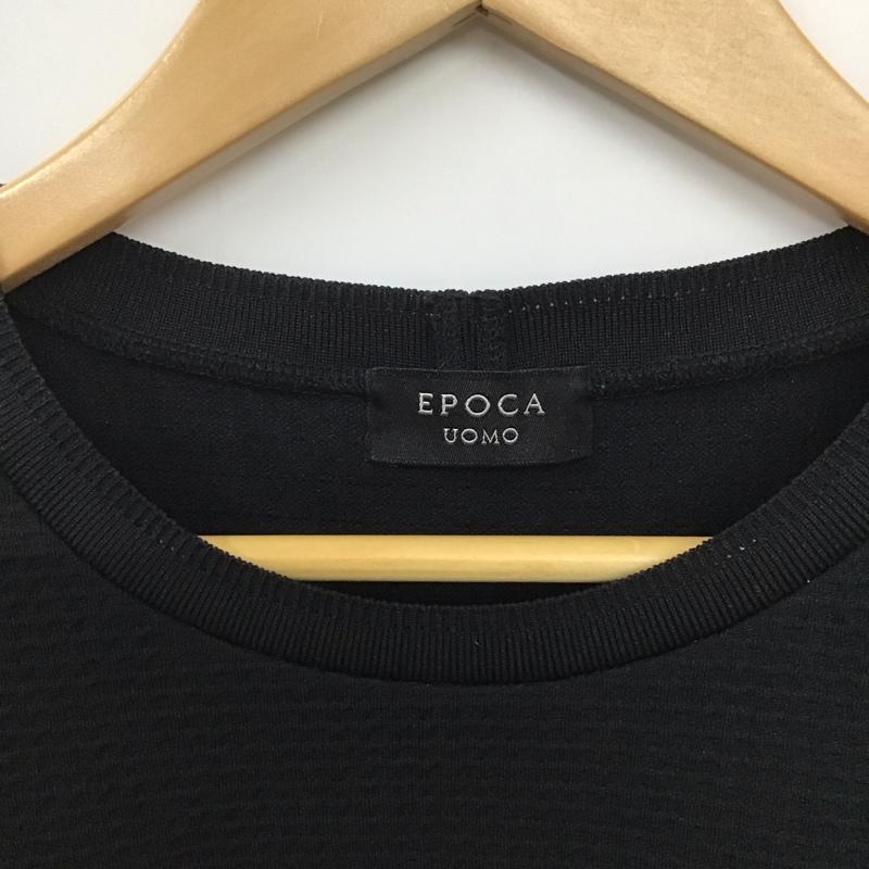 エポカウォモ EPOCA UOMO Tシャツ 半袖 M1P03-111-09 半袖カットソー 無地Ｔシャツ L ロゴ、文字 紺 / ネイビー /  メンズ USED 古着 中古 10135852