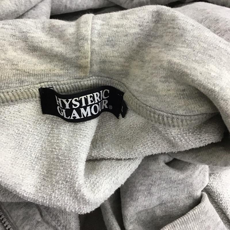 ヒステリックグラマー HYSTERIC GLAMOUR パーカー 長袖 長袖パーカー フード付きパーカー プリントスウェット トレーナー L プリント 灰 / グレー /  メンズ USED 古着 中古 10124317