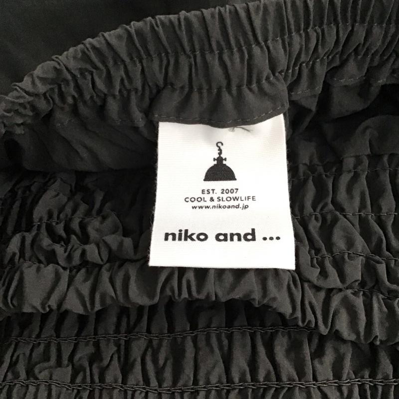 ニコアンド niko and... スカート ロングスカート FREE 無地 黒 / ブラック /  レディース USED 古着 中古 10130345