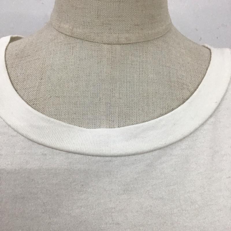 ニコアンド niko and... ワンピース ロングスカート ST92CD11KO Tシャツワンピース 半袖 3 ロゴ、文字 白 / ホワイト /  レディース USED 古着 中古 10114754