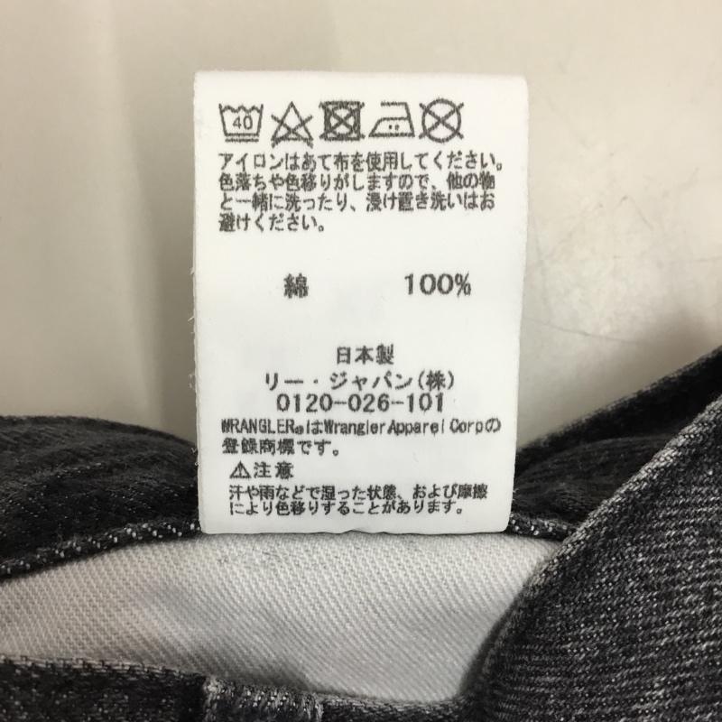 ラングラー Wrangler パンツ デニム、ジーンズ デニムパンツ ストレートパンツ ワイドパンツ カジュアルパンツ XL 無地 黒 / ブラック /  メンズ USED 古着 中古 10122385